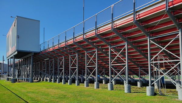 Backside of the Bleachers - Before Installation