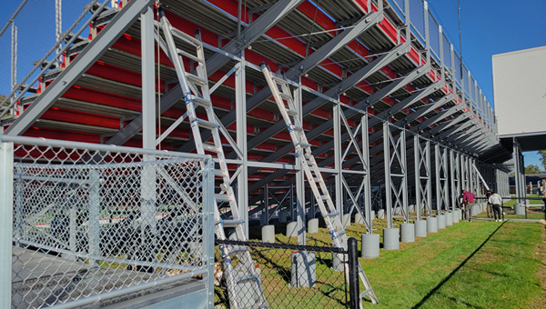 Backside of the Bleachers - Before Installation 2
