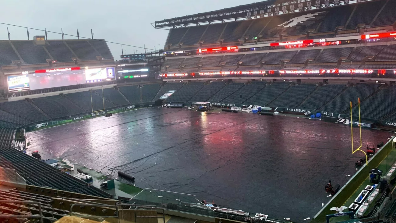 full football field cover for rain protection