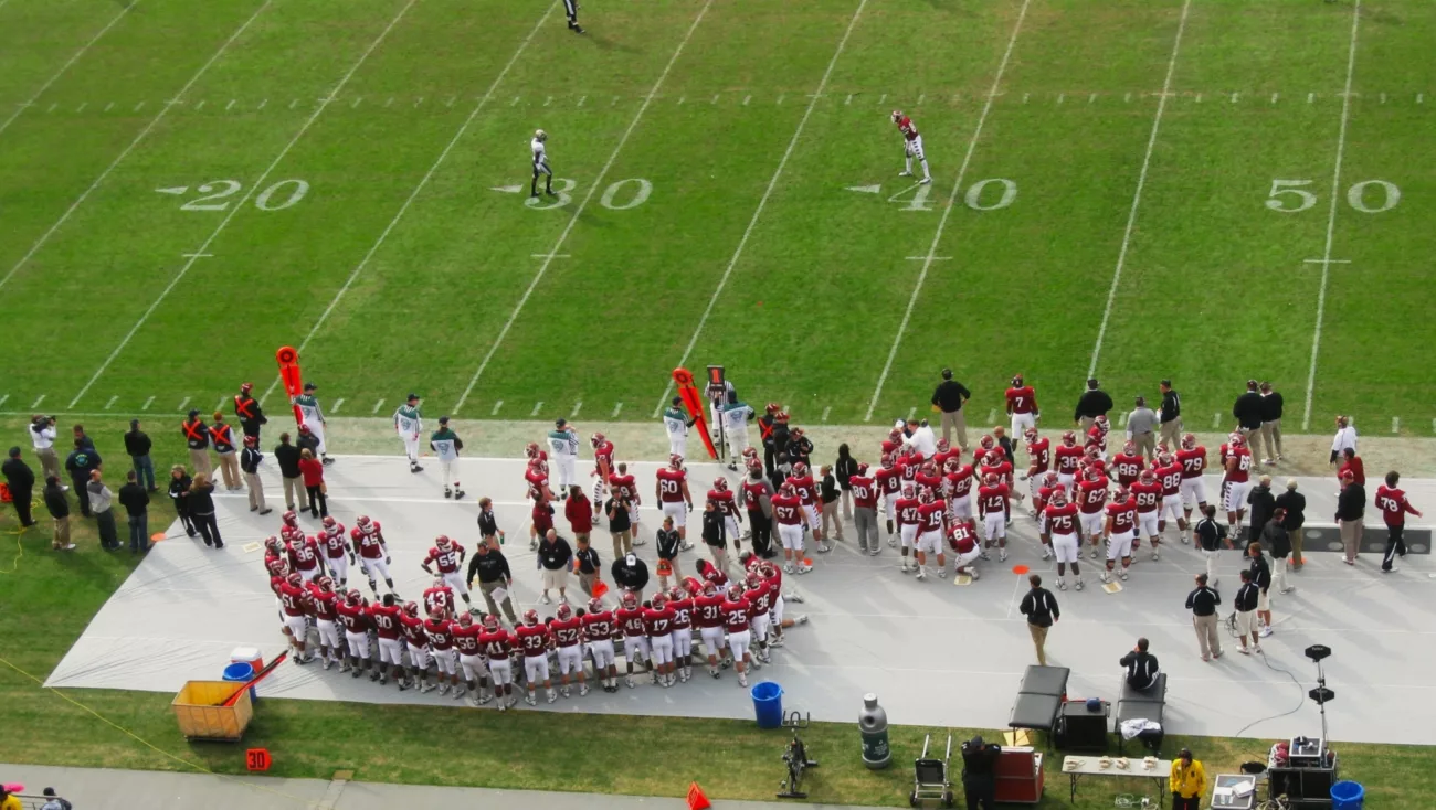 sideline tarp professional football field