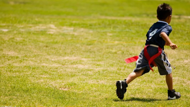 how to measure a flag football field