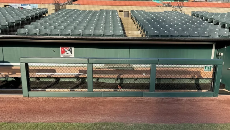 Dugout Rail Padding at Prince George's Stadium
