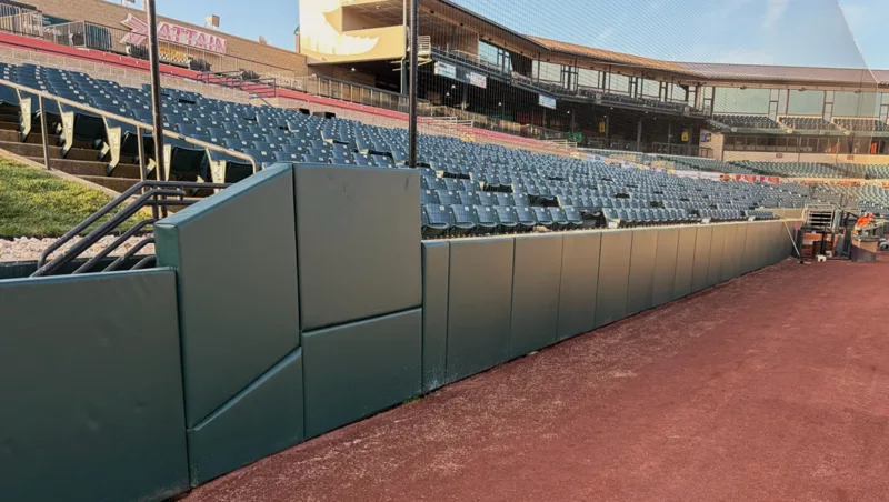 Foul Line Wall Padding at Prince George's Stadium