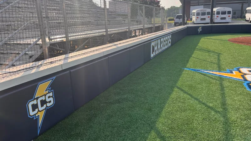 NCAA Baseball Backstop Padding with Custom Graphics