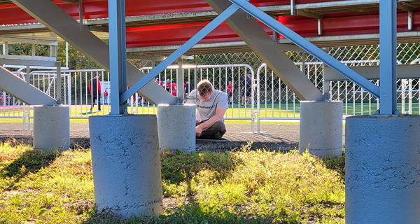 Interior Bleachers - During Installation