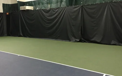 indoor tennis backdrop curtain