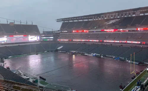 stadium rain cover at Lincoln Financial Field