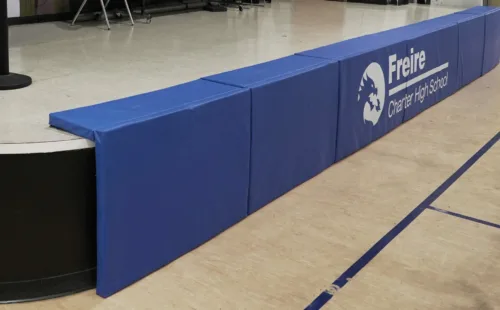 custom printed stage padding at Friere Charter