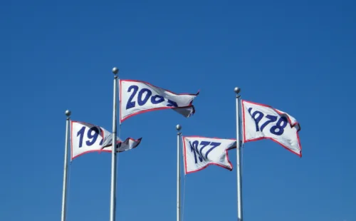 Phillies world series applique pennants fly high at Citizens Bank Park